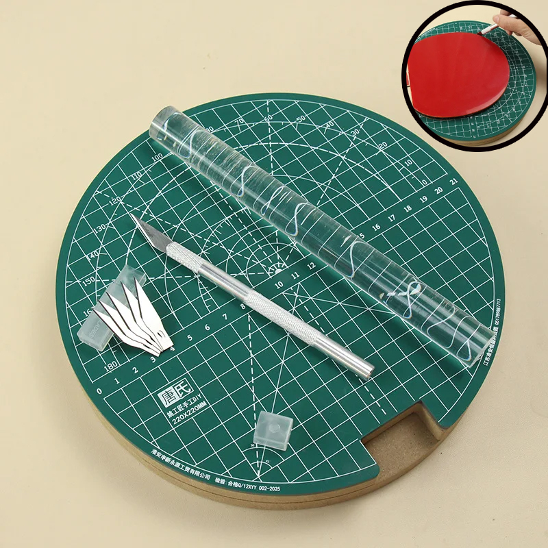 Table Tennis Match - Conjunto de Tapete de Corte Rotativo