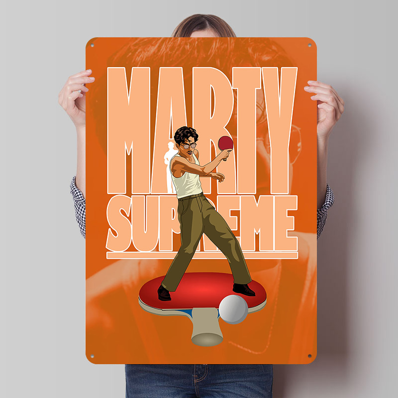 Table Tennis Marty Supreme - Placa de Metal Marty Supreme para