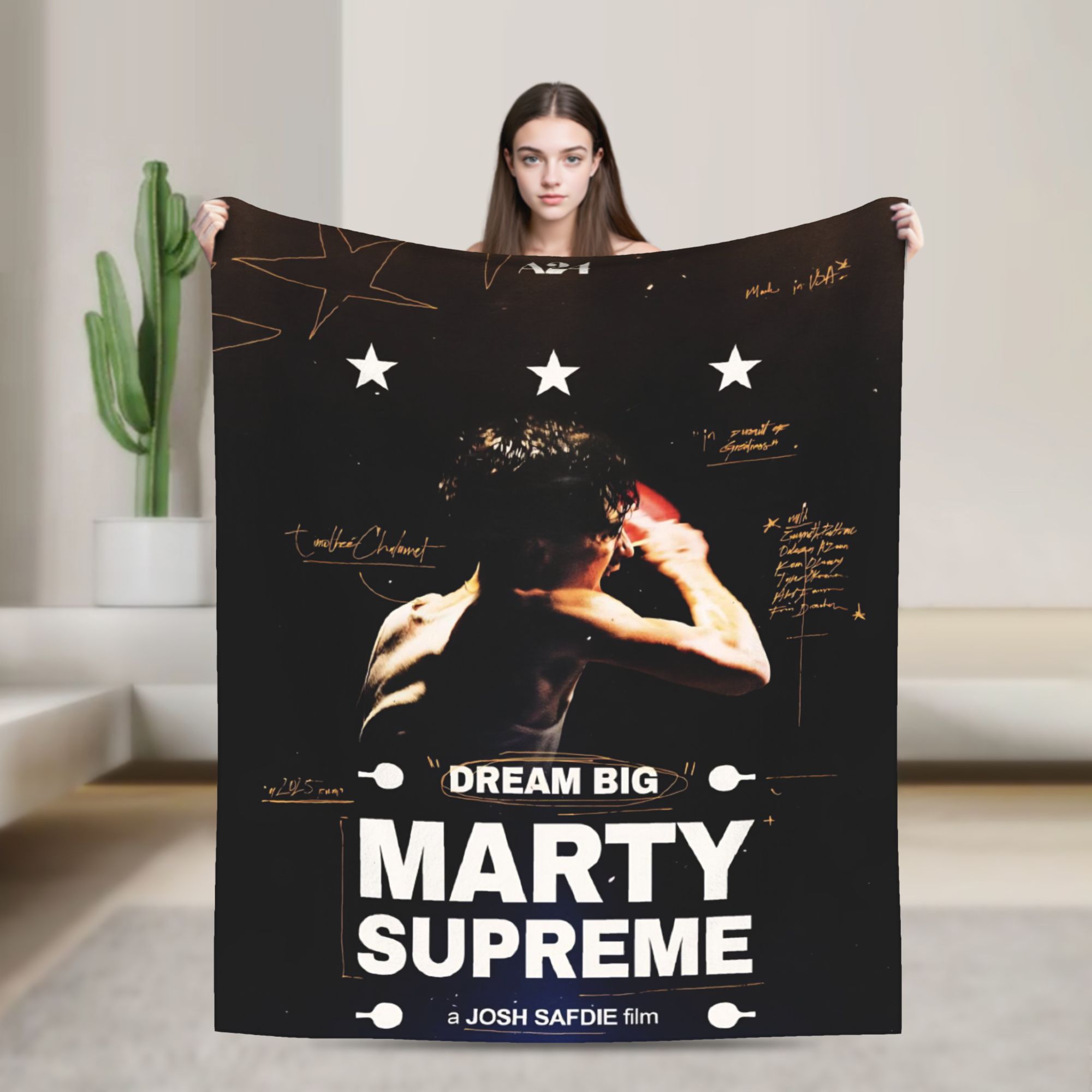 Table Tennis Marty Supreme - Mantas de lã para tênis de