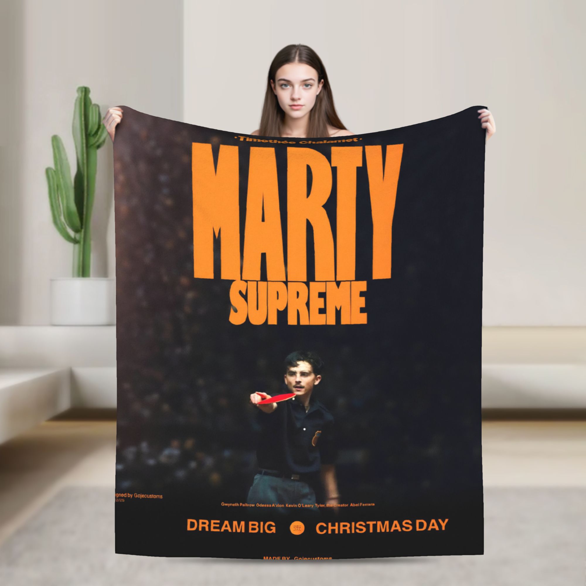 Table Tennis Marty Supreme - Cobertores Marty Supreme de Flanela para