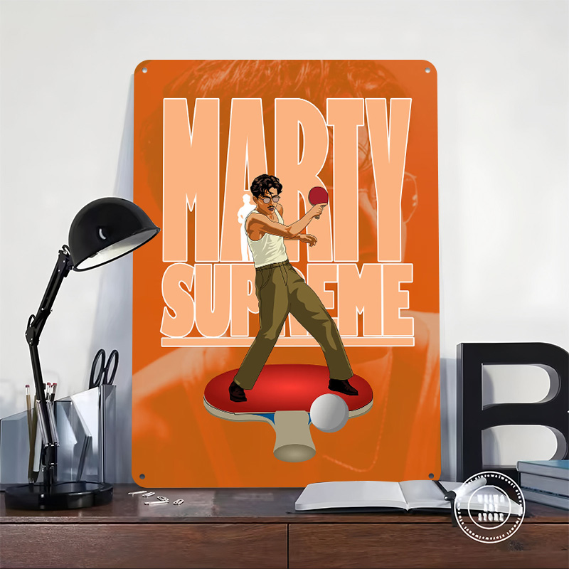 Placa de Metal Marty Supreme p - Table Tennis Marty Supreme avaliação e preço